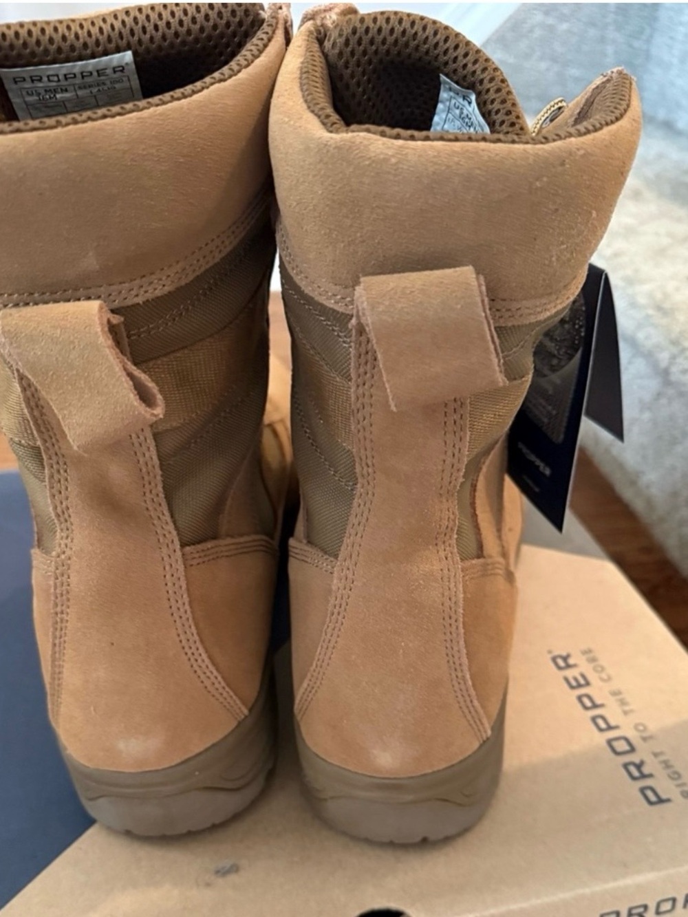 Propper Tan Lace-Up Tactical Boots - Picture 2 of 5